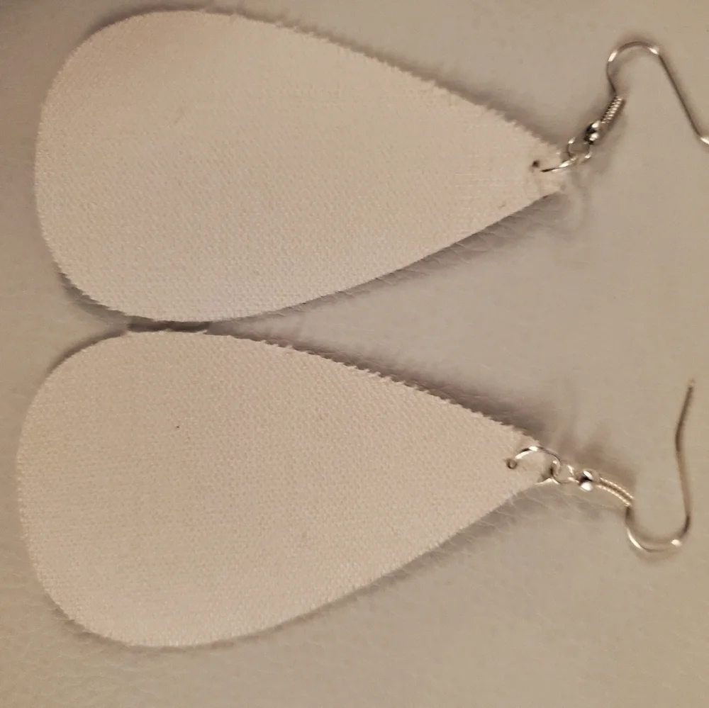 Large sparkle handmade glitter earrings